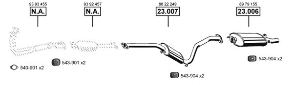 ASMET SA231355 Exhaust System